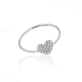Meira T diamond heart ring.