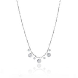 Meira T 14K White Gold Disk Layering Necklace