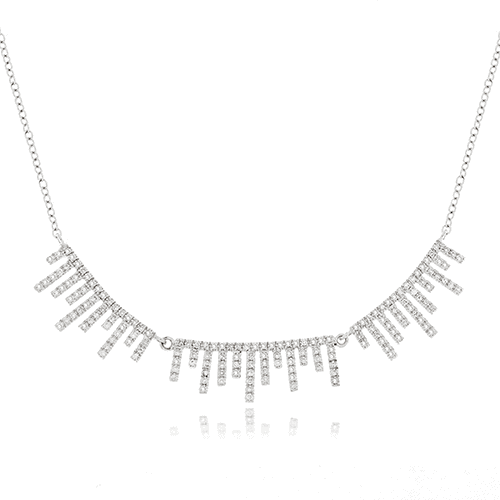 meira t pave diamond fringe necklace