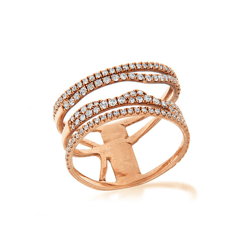 Meira T Rose Gold Illusion Ring.