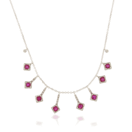 meira t ruby charms necklace