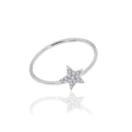Meira T diamond star ring.