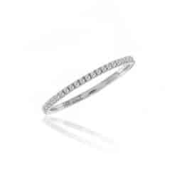 Meira T white gold eternity band.