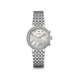 bulova womens diamond chronograph watch 96r204