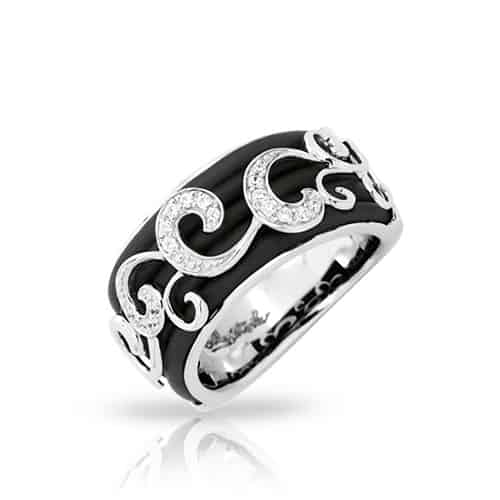 belle etoile reina black ring