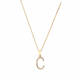 sabrina designs cp457c michael herr gold love letter necklace